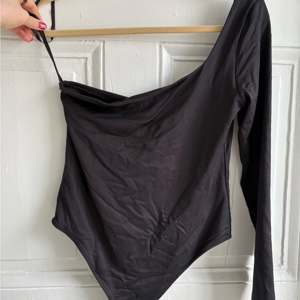 Anthropologie second skin one shoulder bodysuit